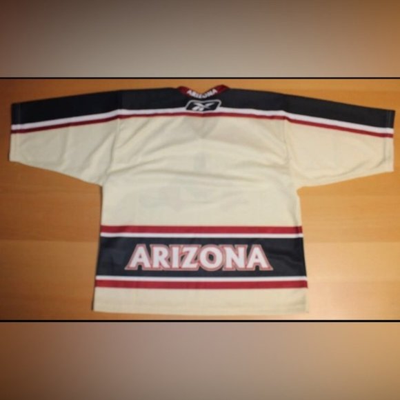 NLL National Lacrosse League Arizona Sting Jersey Small Reebok CCM Beige Red - Picture 4 of 6